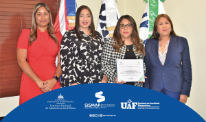 UAF es galardonada con una exaltación de INAP por alto ranking en subindicador del SISMAP