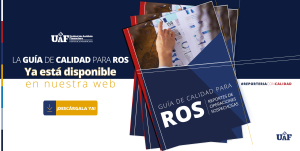 La Unidad de Análisis Financiero (UAF) presenta la Guía de Calidad para Reportes de Operaciones Sospechosas (ROS)